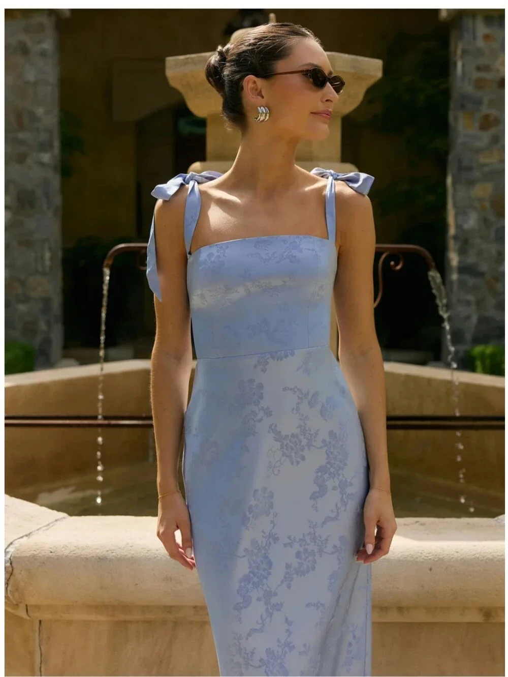 Park And Fifth Dalton Dress In Cornflower Blue Size Small - Bridesmaid/Wedding